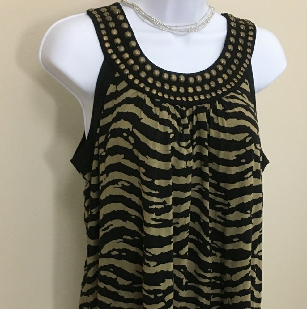 NWT Michael Kors Tank Green/Black